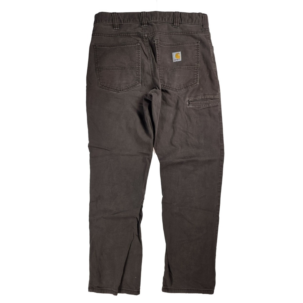 Carhartt Relaxed Fit Brown Carpenter Jeans Men's Size 32x32 - Picture 2 of 6